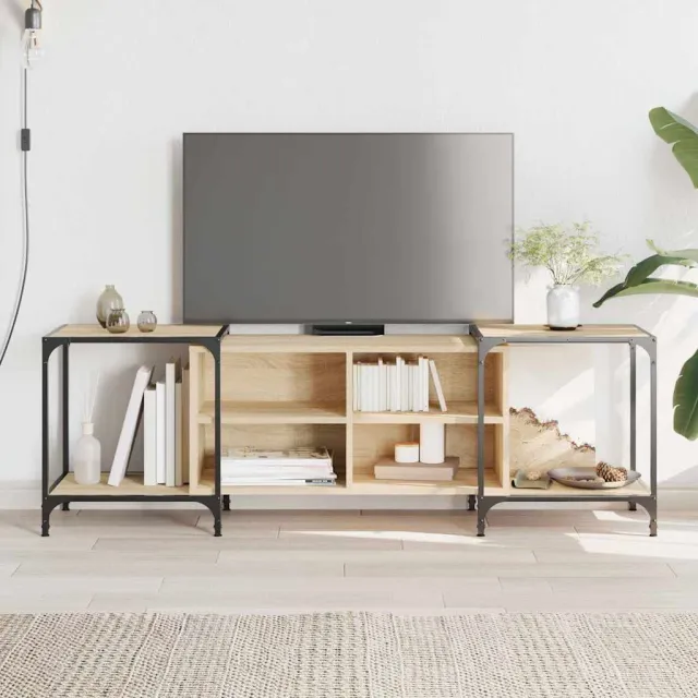vidaXL Tv-meubel 153x37x50 cm bewerkt hout sonoma eikenkleurig Bruin