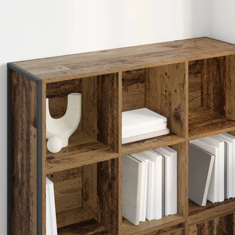 vidaXL Boekenkast 99,5 x 30 x 108 cm Bewerkt hout Oud Hout bruin, foto 4