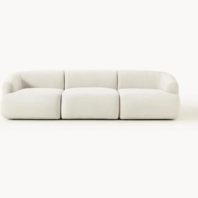 Westwing Collection Modulaire bank Sofia (3-zits) Wit