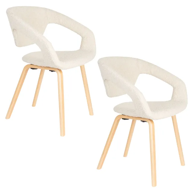 Zuiver Flexback eetkamerstoel beige, foto 2