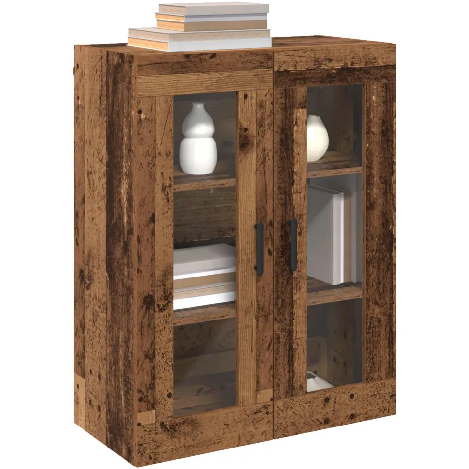 vidaXL Dressoir Oudhout 69,5 x 34 x 90 cm Bewerkt hout Bruin