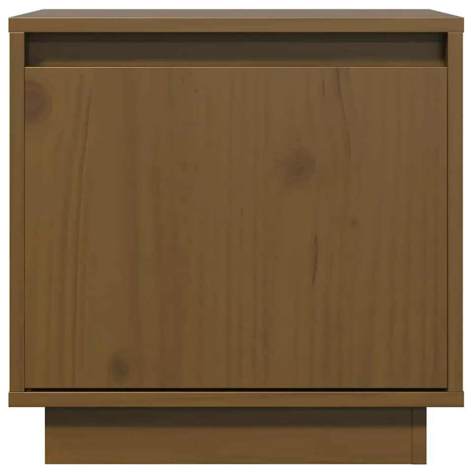 vidaXL Nachtkastjes 2 st 40x30x40 cm massief grenenhout honingbruin