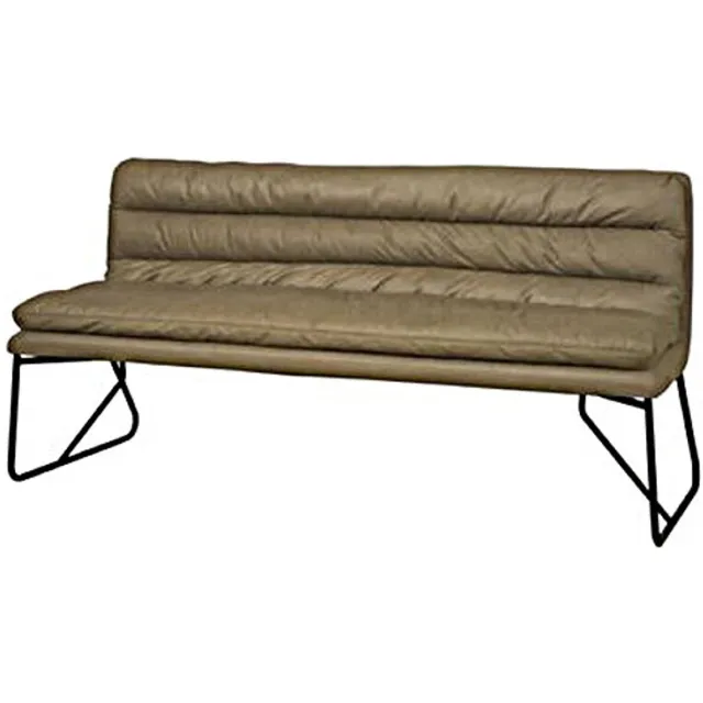 Tower Living Toro eetkamerbank stof Cabo groen 185x71x90 cm Naturel