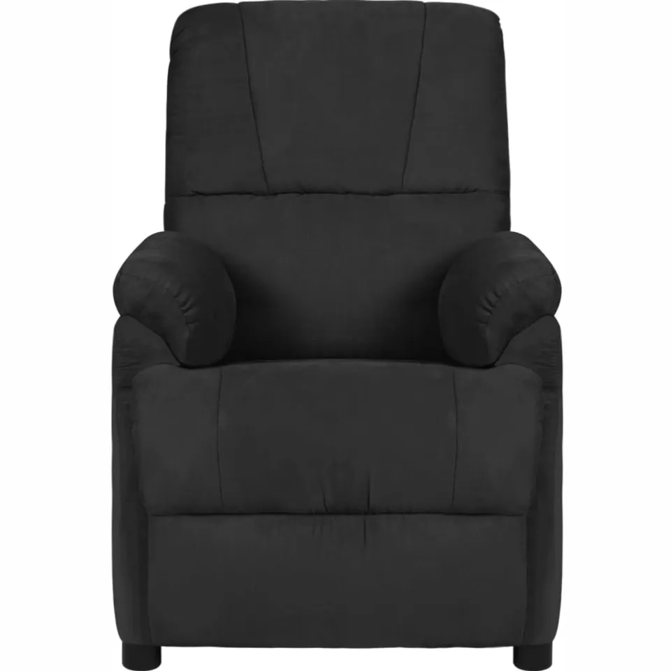 vidaXL Massagestoel microvezelstof zwart, foto 2