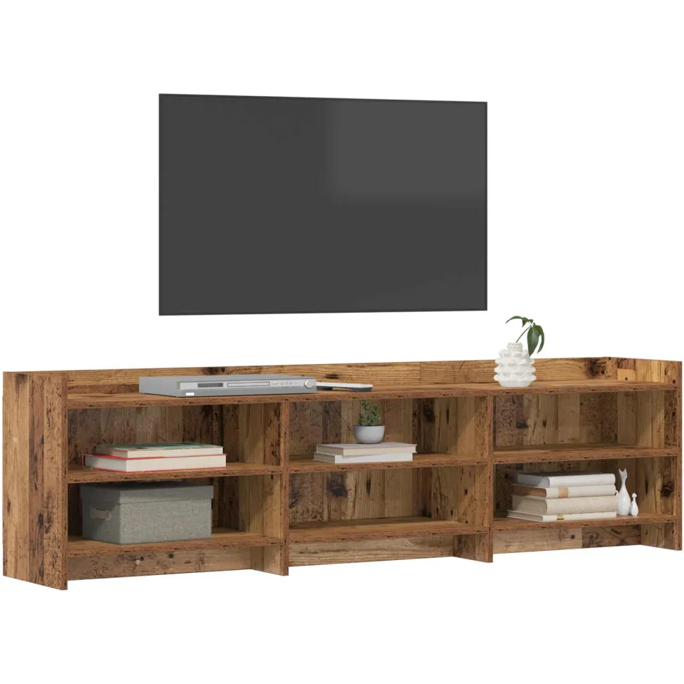 vidaXL TV-kast 168 x 33 x 47 cm Oud hout Bewerkt hout bruin, foto 3