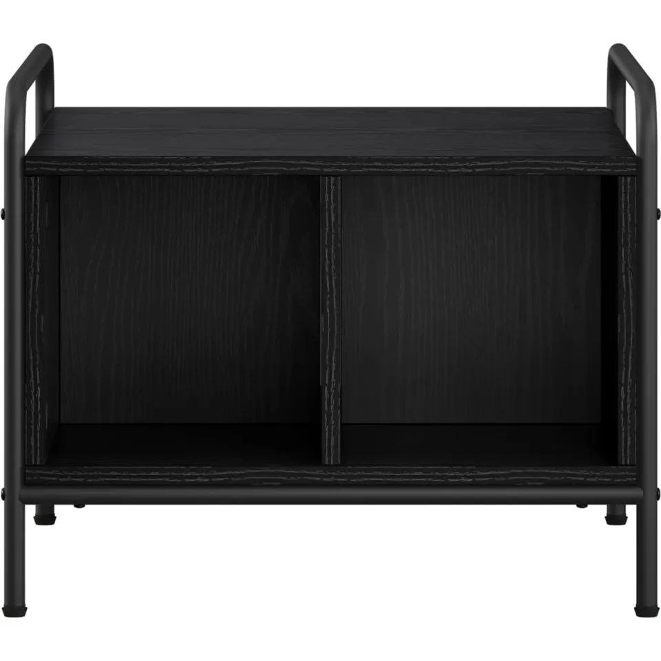 vidaXL Salontafel Zwart eiken 50 x 49 x 41 cm Bewerkt hout