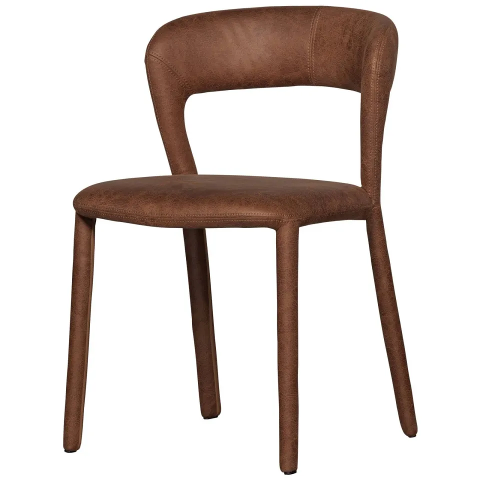 WOOOD Noble eetkamerstoel cognac, foto 2