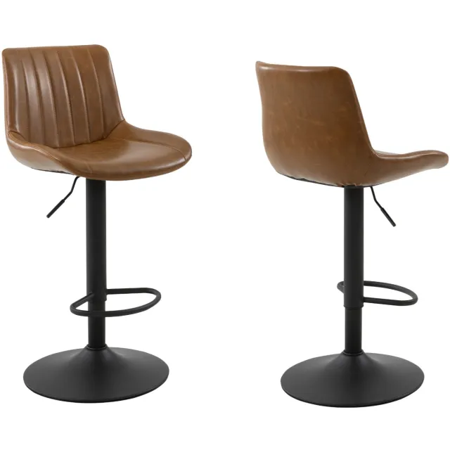 Acaza BARTELD barkruk vintage bruin