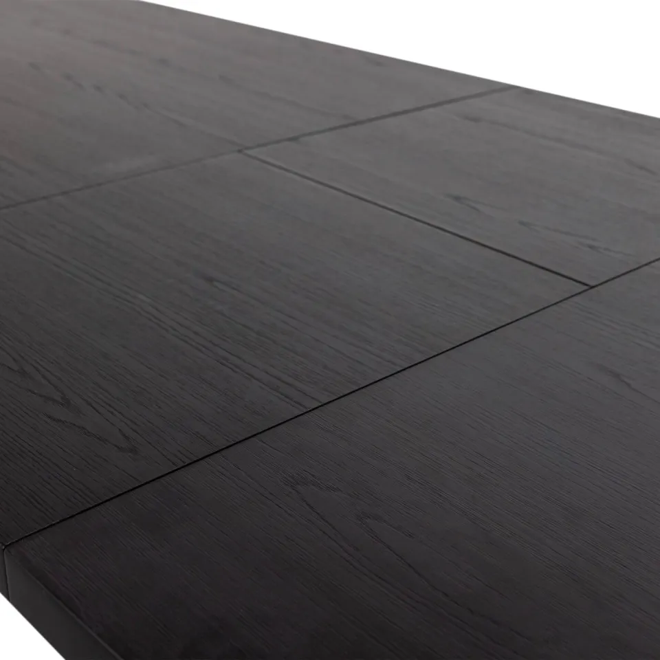 WOOOD Arros Eettafel Uitschuifbaar - Zwart - 75x180/220x90, foto 5