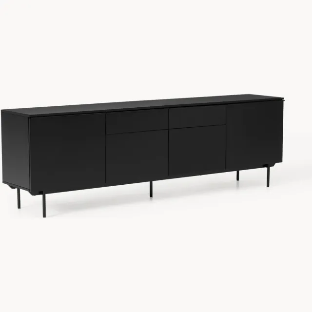 Westwing Collection Grote dressoir Elona Zwart