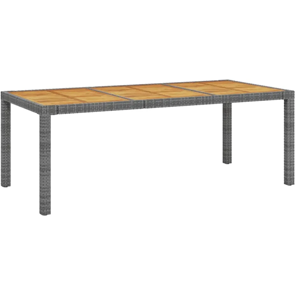 vidaXL 7-delige Tuinset met kussens poly rattan grijs, foto 4