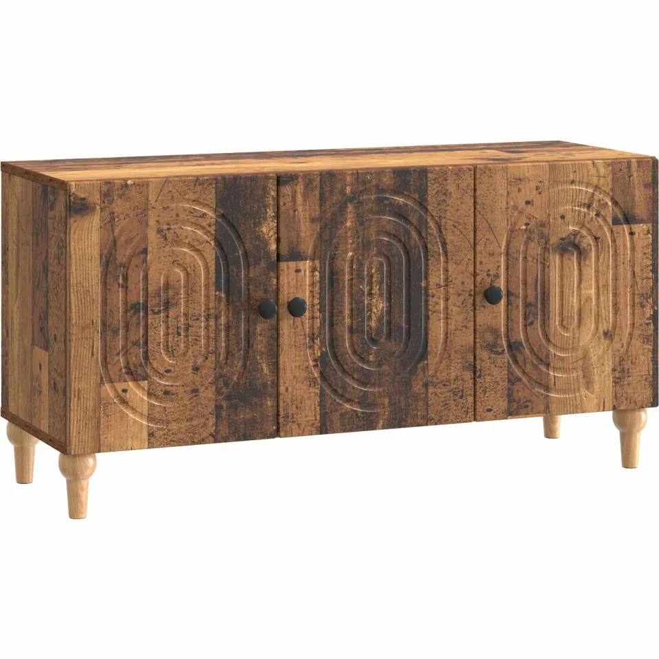 vidaXL TV-kast 99 x 34,5 x 50 cm Oud hout Bewerkt hout bruin, foto 3