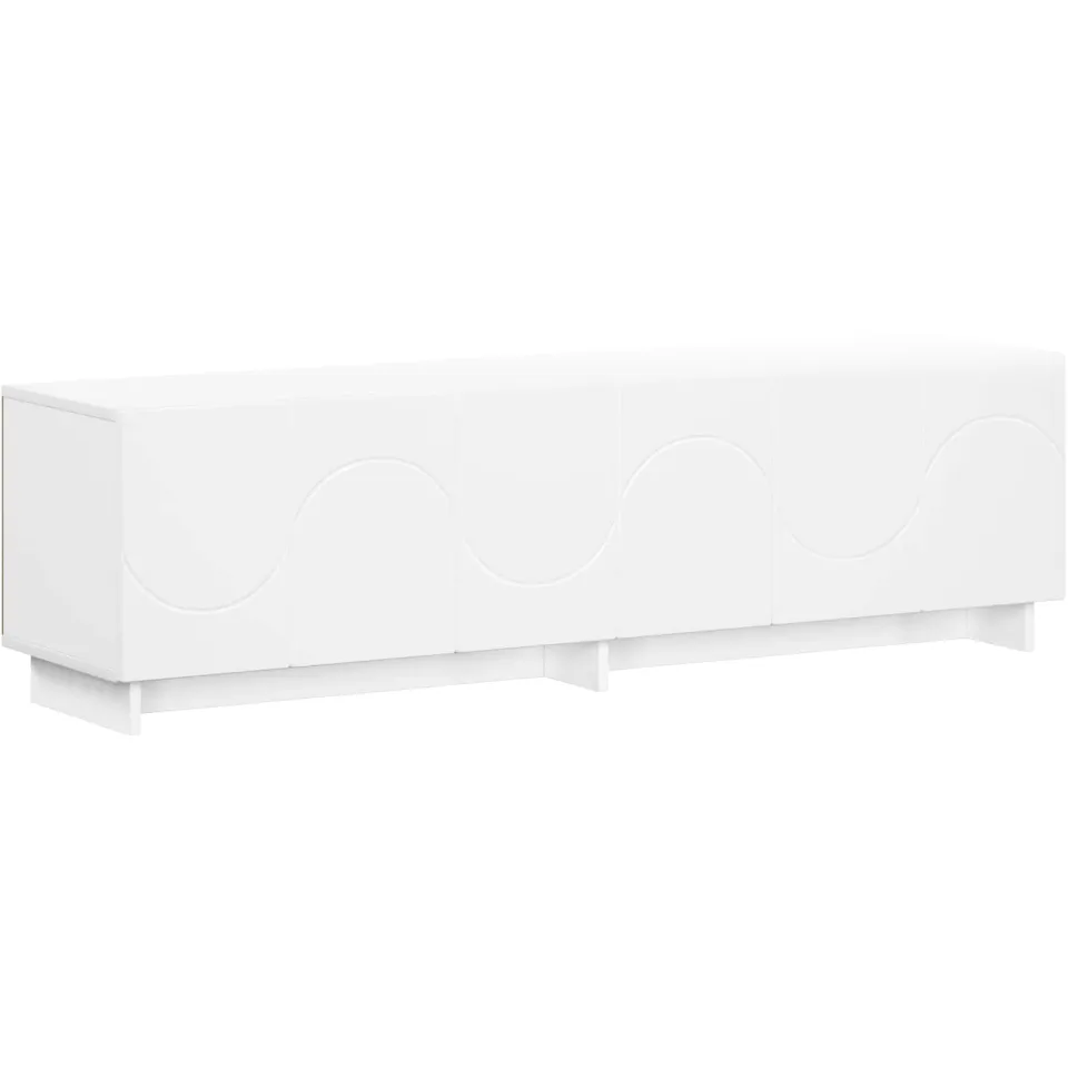 vidaXL tv-meubel 140 x 34,5 x 40 cm Wit Bewerkt hout, foto 3