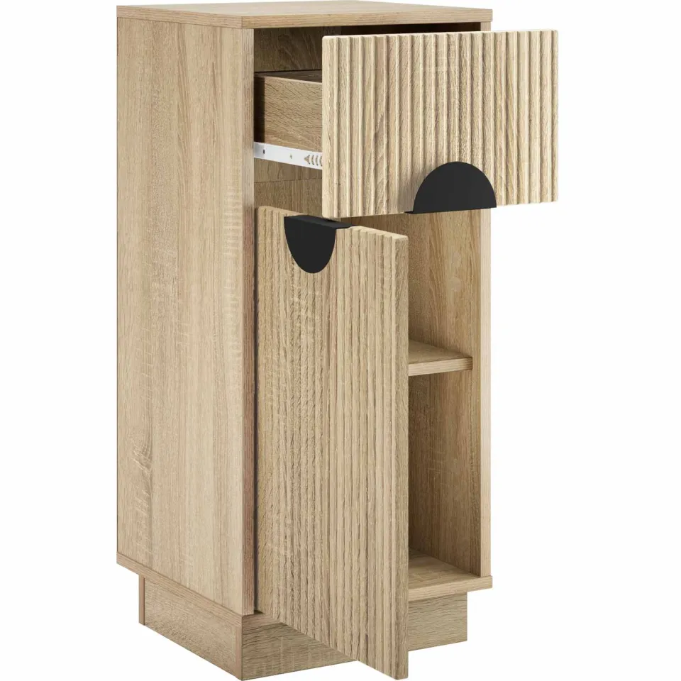 vidaXL Dressoir VENRAY Sonoma Eiken 35 x 33 x 77,5 cm Bewerkt hout, foto 3