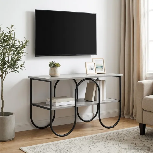 vidaXL TV-standaard 80 x 40 x 50 cm Grijs Sonoma Bewerkt hout
