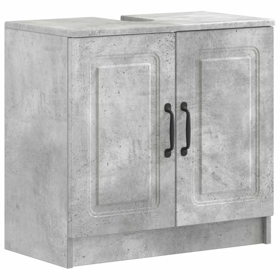 vidaXL Badkamer wastafelkast UTRECHT Betongrijs 59,5 x 31,5 x 59 cm grijs, foto 3