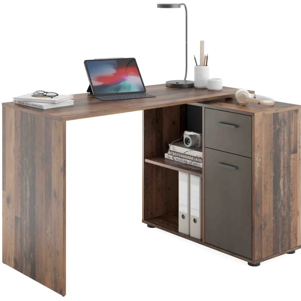 Bureau Atlas Vintage bruin, foto 3