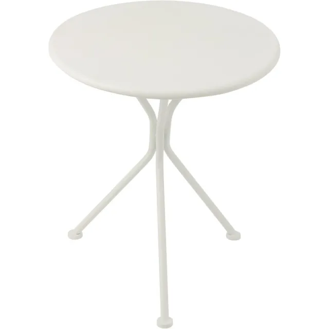 J-Line tafel Tripod Rond - metaal - wit - small