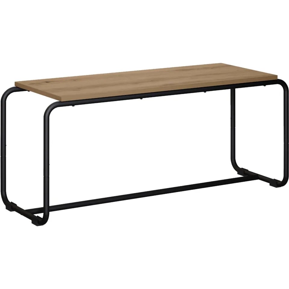 vidaXL TV-standaard 98 x 35.5 x 42 cm Artisanaal eiken Bewerkt hout, foto 3