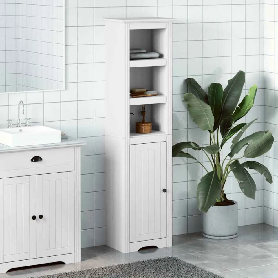 vidaXL Badkamerkast BODO 44x30x160 cm wit, foto 2