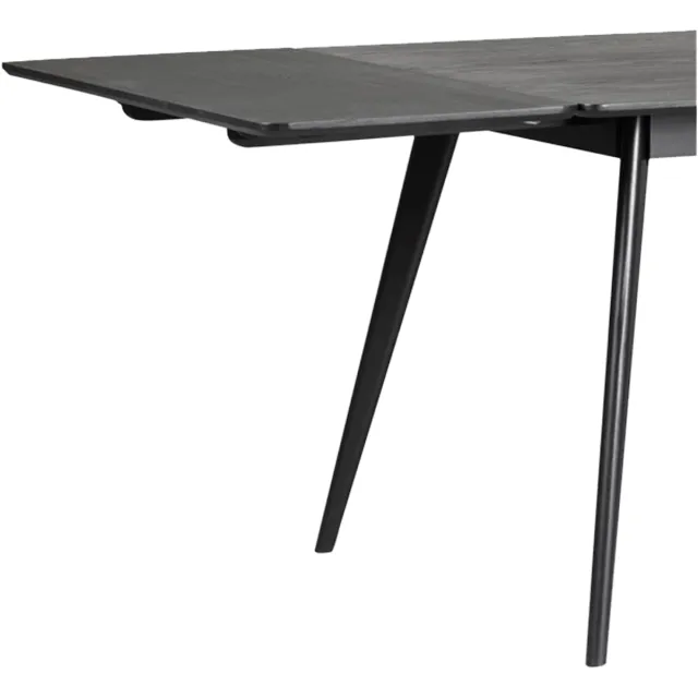 Rowico Home Yumi verlengstuk zwart voor Yumi eettafel - 45 x 90 cm