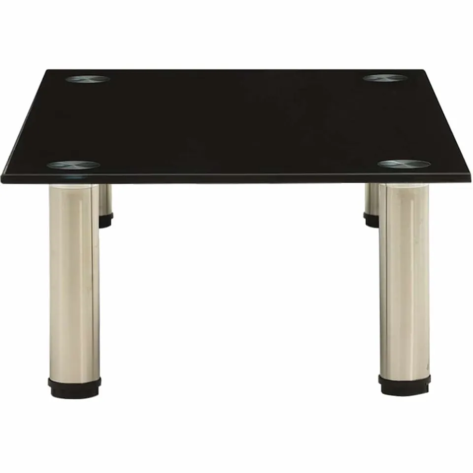 vidaXL Tv-meubel 60x35x17 cm gehard glas zwart, foto 3