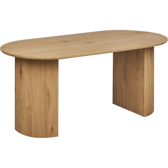 Beliani SAVORY - Eettafel - Lichthout - 180 x 90 cm - MDF Bruin