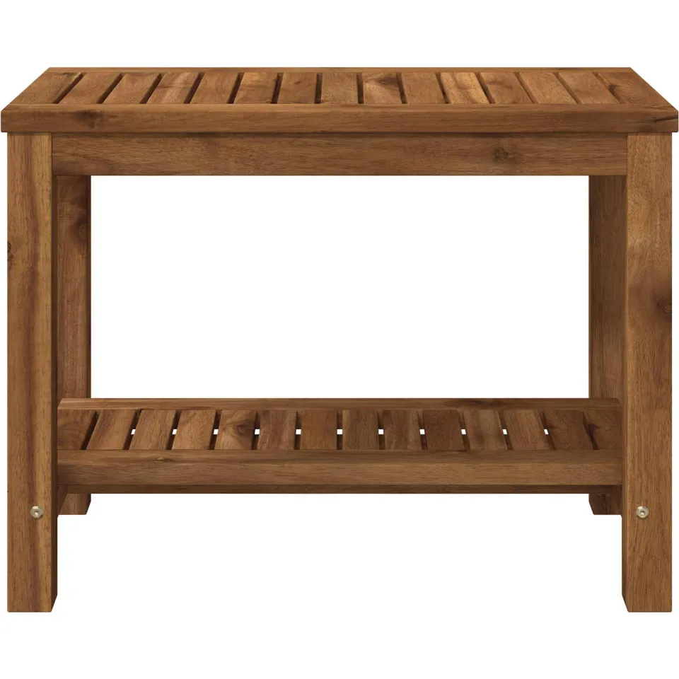 vidaXL Salontafel LAREN Naturel 60,5 x 30 x 45 cm Massief Acaciahout Bruin