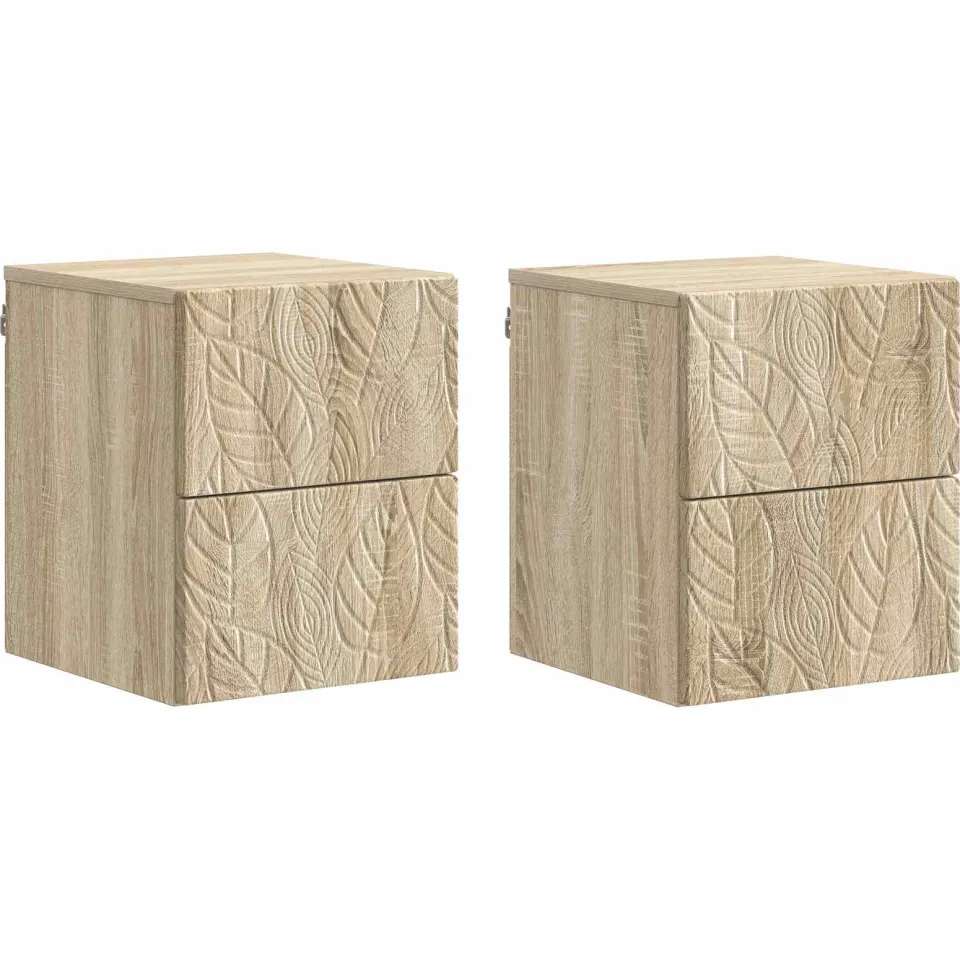 vidaXL Wandbeugel Bedkast 2 st Sonoma Eiken 34,5 x 33 x 40 cm, foto 4