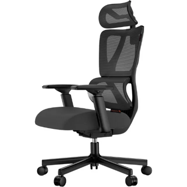 ProtoArc EC100 Ergonomische Bureaustoel - Computer En Gamingstoel Met Dikke Veerkussen Zitting - Verstelbare Lendensteun Armleuningen En Hoofdsteun - Mesh Draaistoel Voor Thuiswerk - Zwart