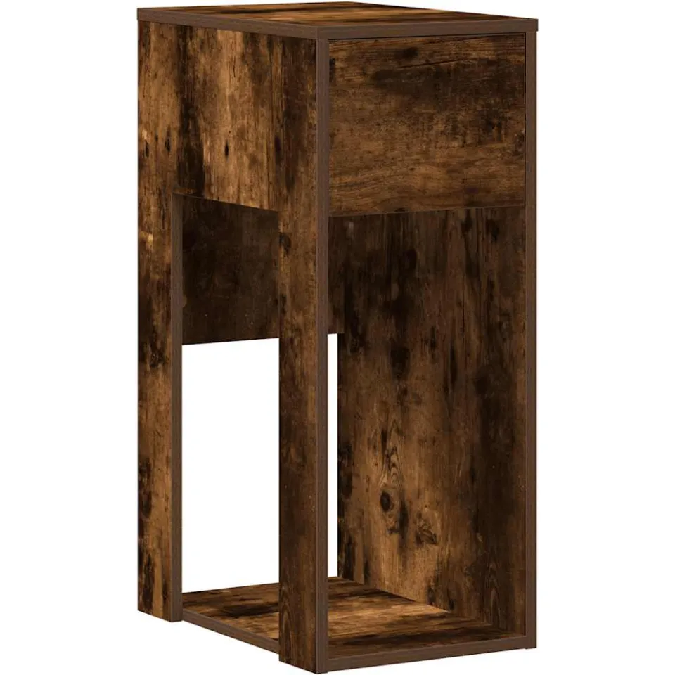 vidaXL Computertorenstandaard met lade 30x44x74 cm gerookt eikenkleur, foto 3
