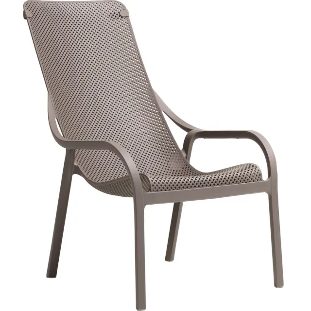 Nardi 2x Nardi Ligstoel Net; 90x61x99 cm (LxBxH); taupe; 2 stuk / verpakking