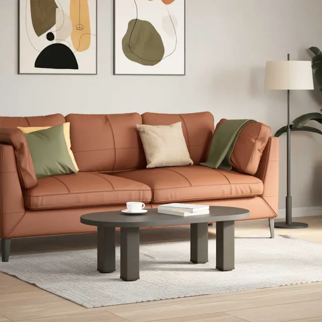 vidaXL Salontafelpoten 4 st 42-44 cm staal naturel Bruin