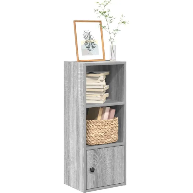 vidaXL Boekenkast 31x24x77 cm bewerkt hout grijs sonoma eikenkleurig