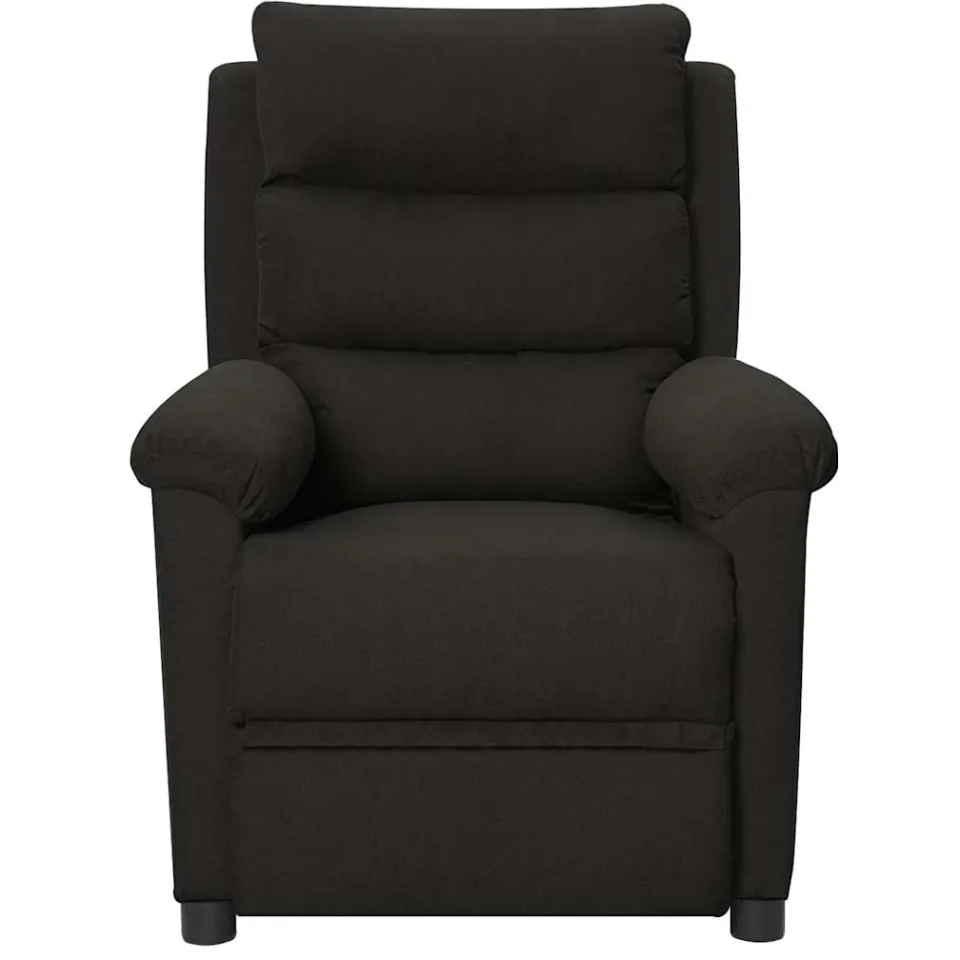 vidaXL Massagestoel elektrisch stof zwart
