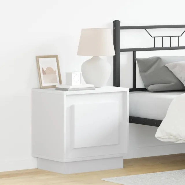vidaXL Nachtkastje 2 st Wit 44 x 34,5 x 45 cm Bewerkt hout, foto 2