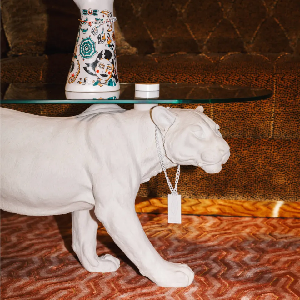 Bold Monkey Dope As Hell Panter salontafel Wit, foto 3