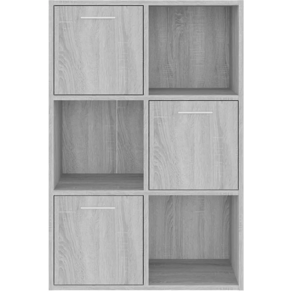 vidaXL Opbergkast 60x29,5x90 cm grijs sonoma eikenkleurig, foto 4