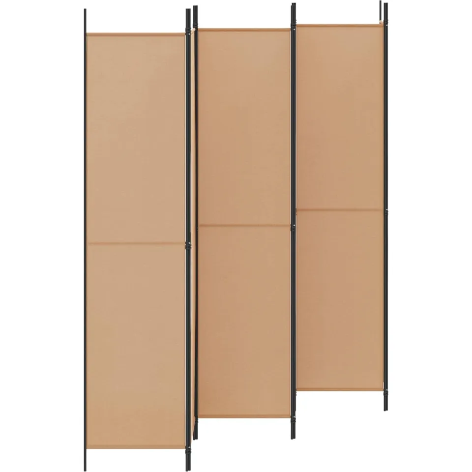 vidaXL 6-Panelen Kamerscherm Beige 300 x 220 cm Stof
