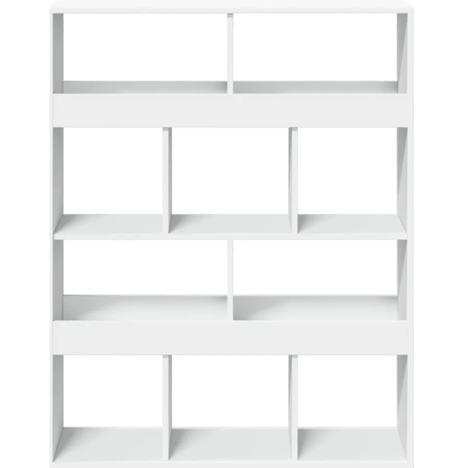 vidaXL Boekenkast 100x33x125,5 cm bewerkt hout wit, foto 4