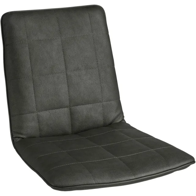 Vega 2x VEGA Zitschaal Milaria kunstleer; 60x48x46 cm (BxDxH); antraciet; 2 stuk / verpakking