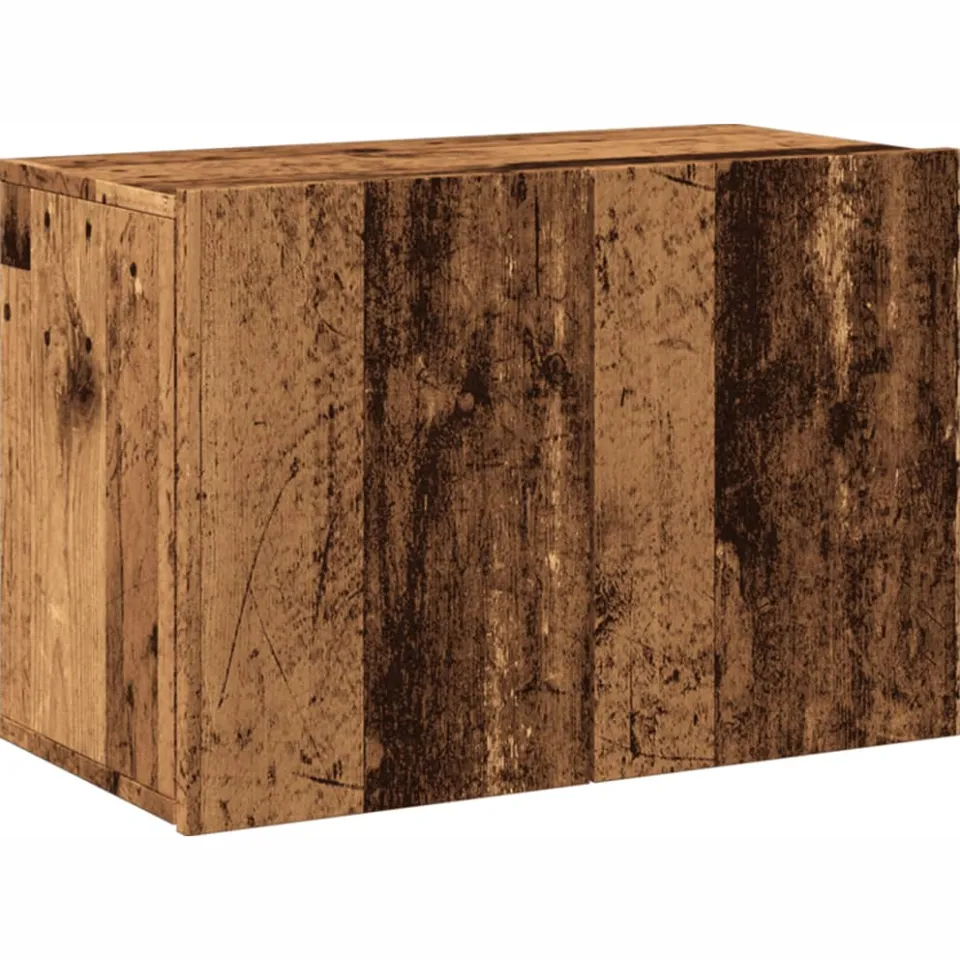 vidaXL Tv-meubel wandgemonteerd 60x30x41 cm oud houtkleurig Bruin