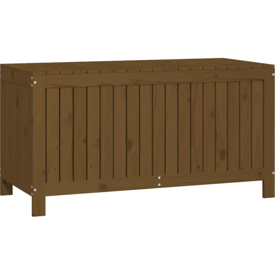 vidaXL Tuinbox 121x55x64 cm massief grenenhout honingbruin