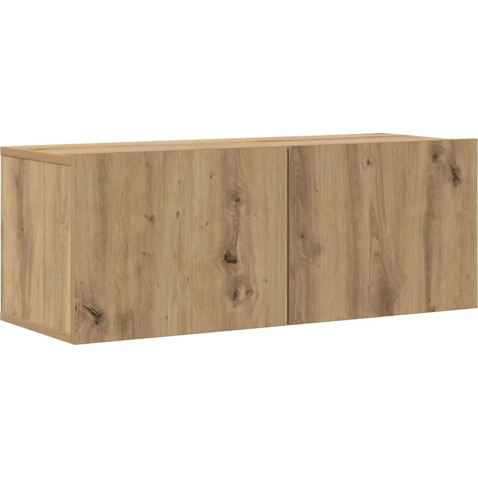 vidaXL Tv-wandkasten 6 st bewerkt hout artisanaal eikenkleurig, foto 4