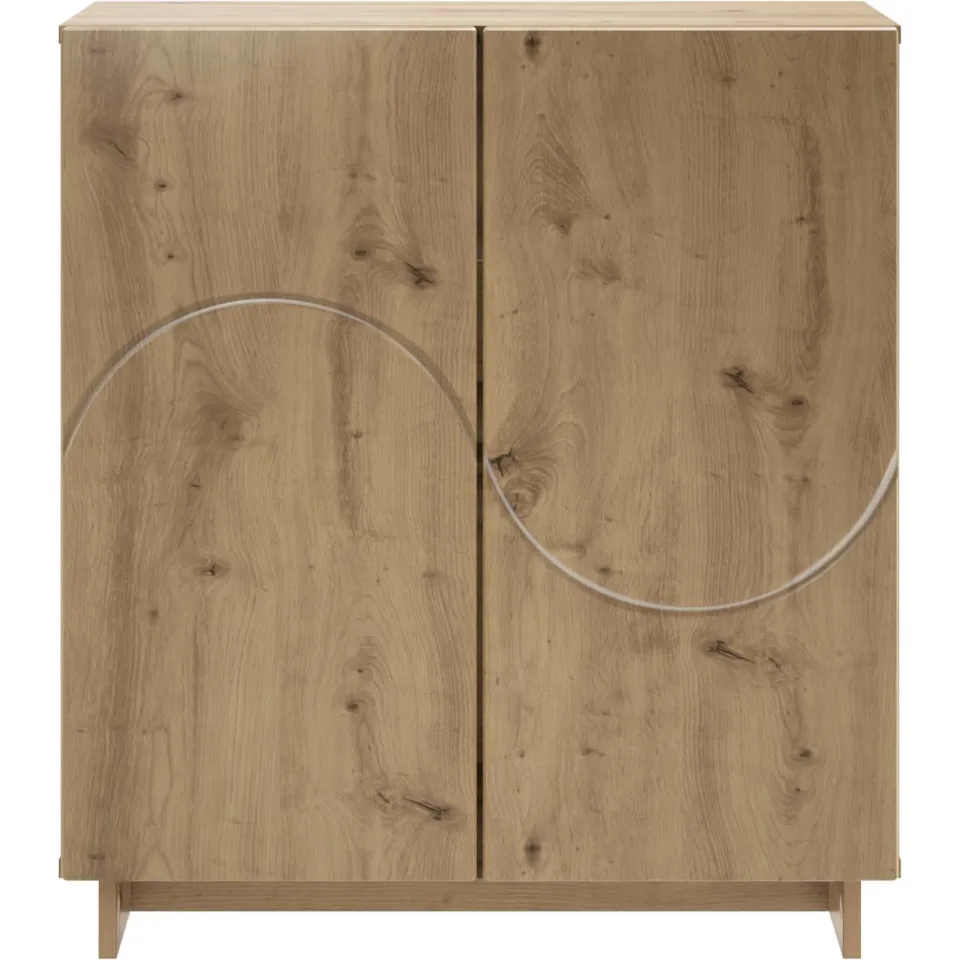 vidaXL Dressoir Artisanaal eiken 67 x 34,5 x 75 cm Bewerkt hout, foto 4
