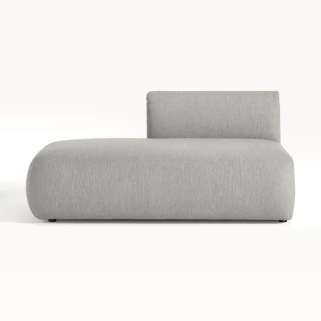 Westwing Collection Modulaire chaise longue Sofia Grijs