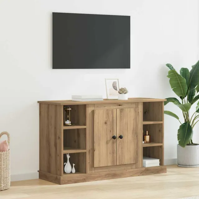 vidaXL Dressoir Artisan Eiken 100 x 35,5 x 60 cm Bewerkt hout Bruin