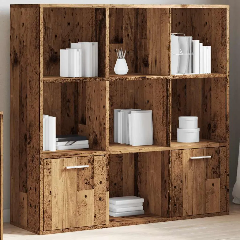 vidaXL Boekenkast 98x29x97,5 cm bewerkt hout oud houtkleurig bruin, foto 4