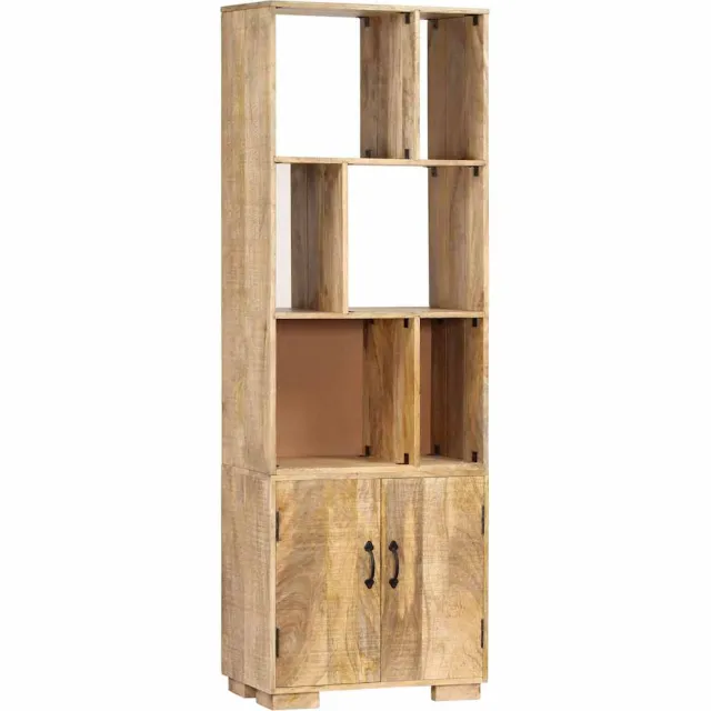 vidaXL Boekenkast 60x35x180 cm massief mangohout Bruin