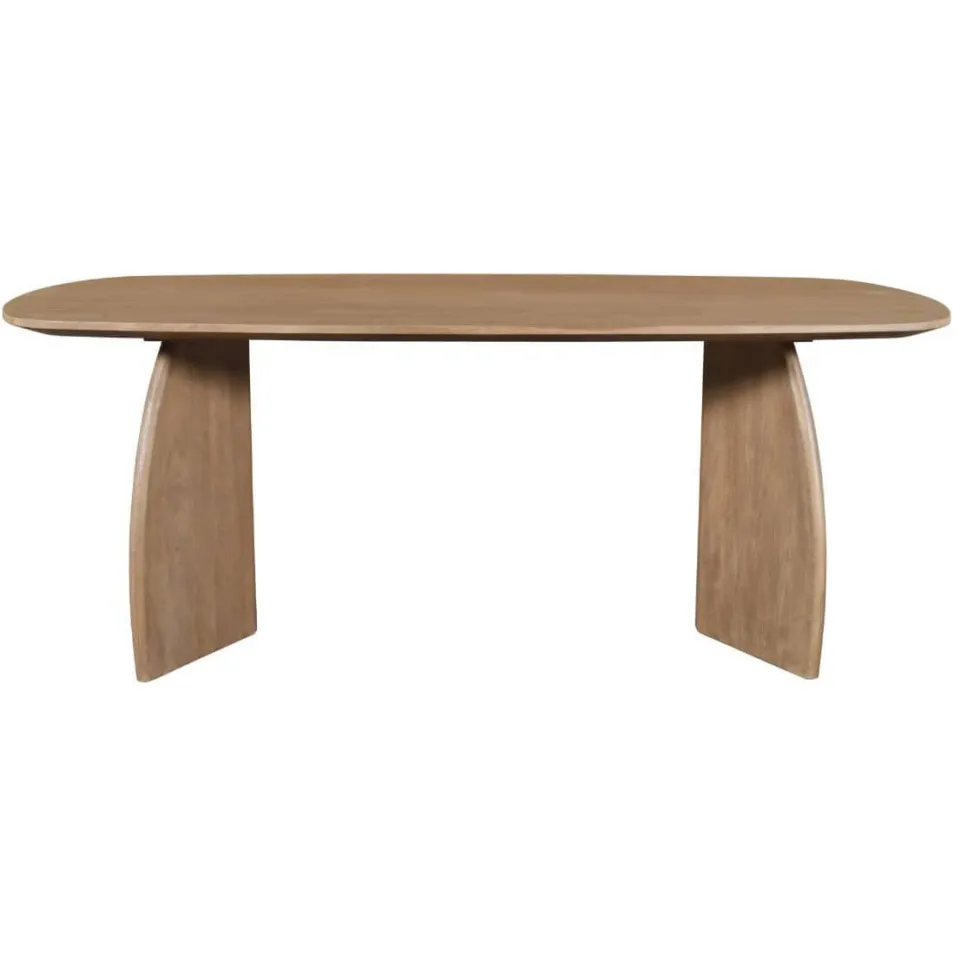 Giga Meubel Eettafel Majada - Deens Ovaal Naturel Mangohout - 200x100x76cm, foto 6